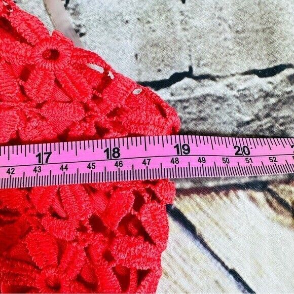 Cloth and People Dress Women’s Large Red Embroidered Cocktail Party‎ Maxi - Picture 7 of 8